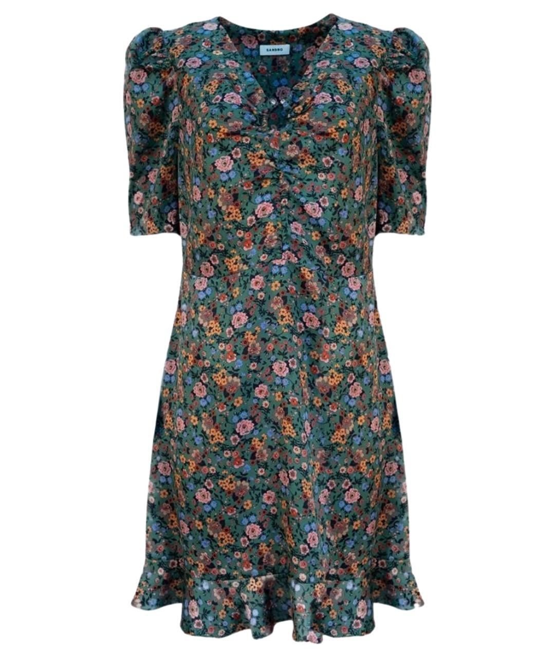 SANDRO Мульти полиэстеровое повседневное платье, фото 1