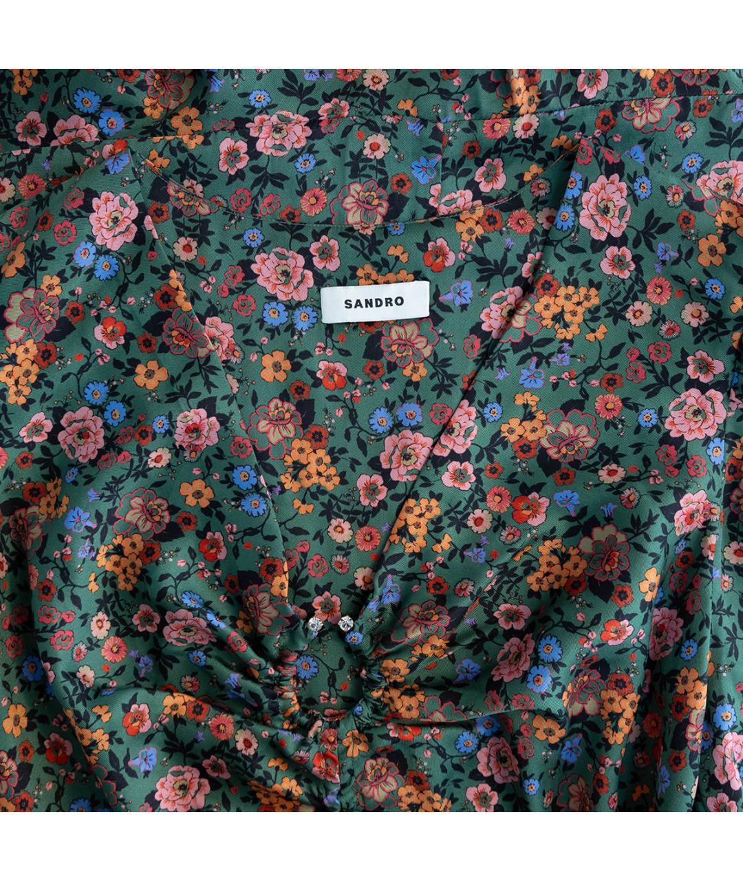 SANDRO Мульти полиэстеровое повседневное платье, фото 3