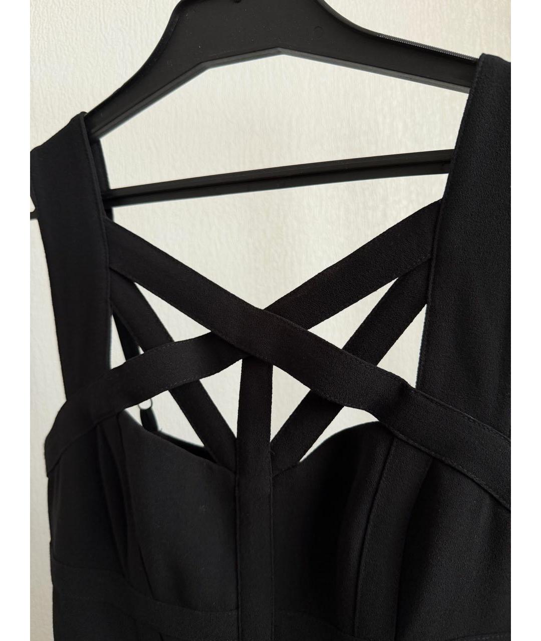 BCBG MAXAZRIA Черное вискозное коктейльное платье, фото 4