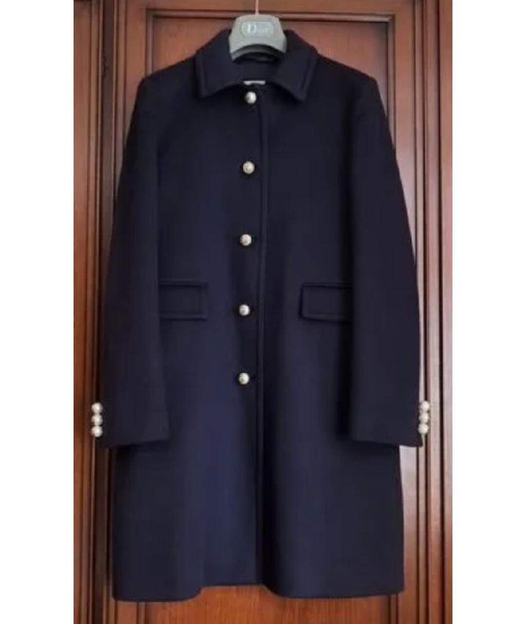 GUCCI Темно-синее шерстяное пальто, фото 5
