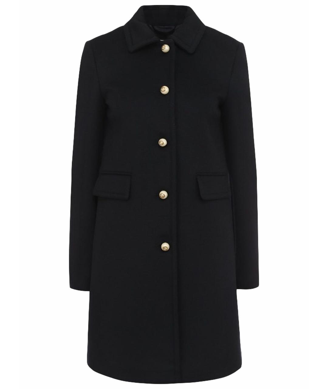 GUCCI Темно-синее шерстяное пальто, фото 1