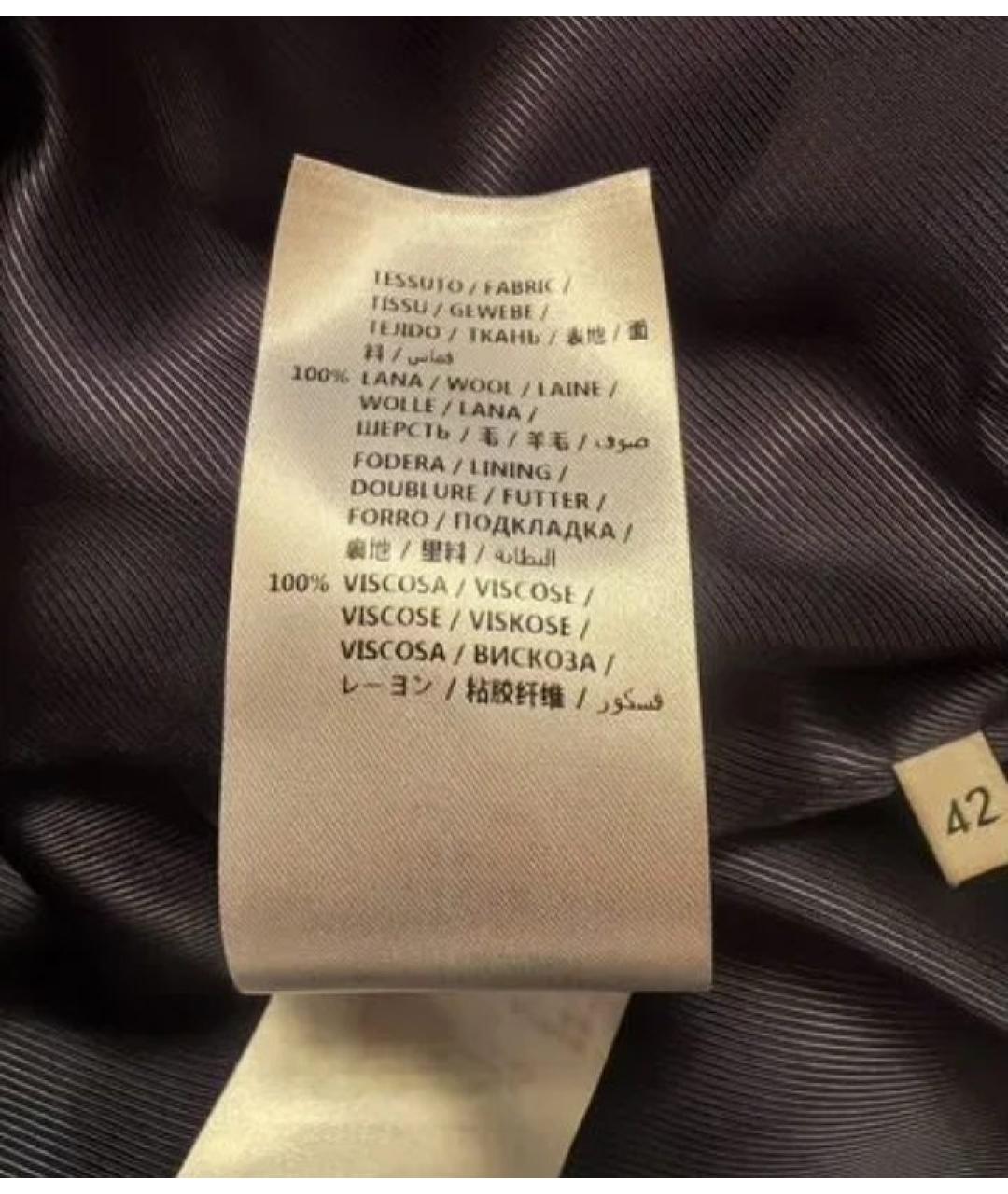 GUCCI Темно-синее шерстяное пальто, фото 7