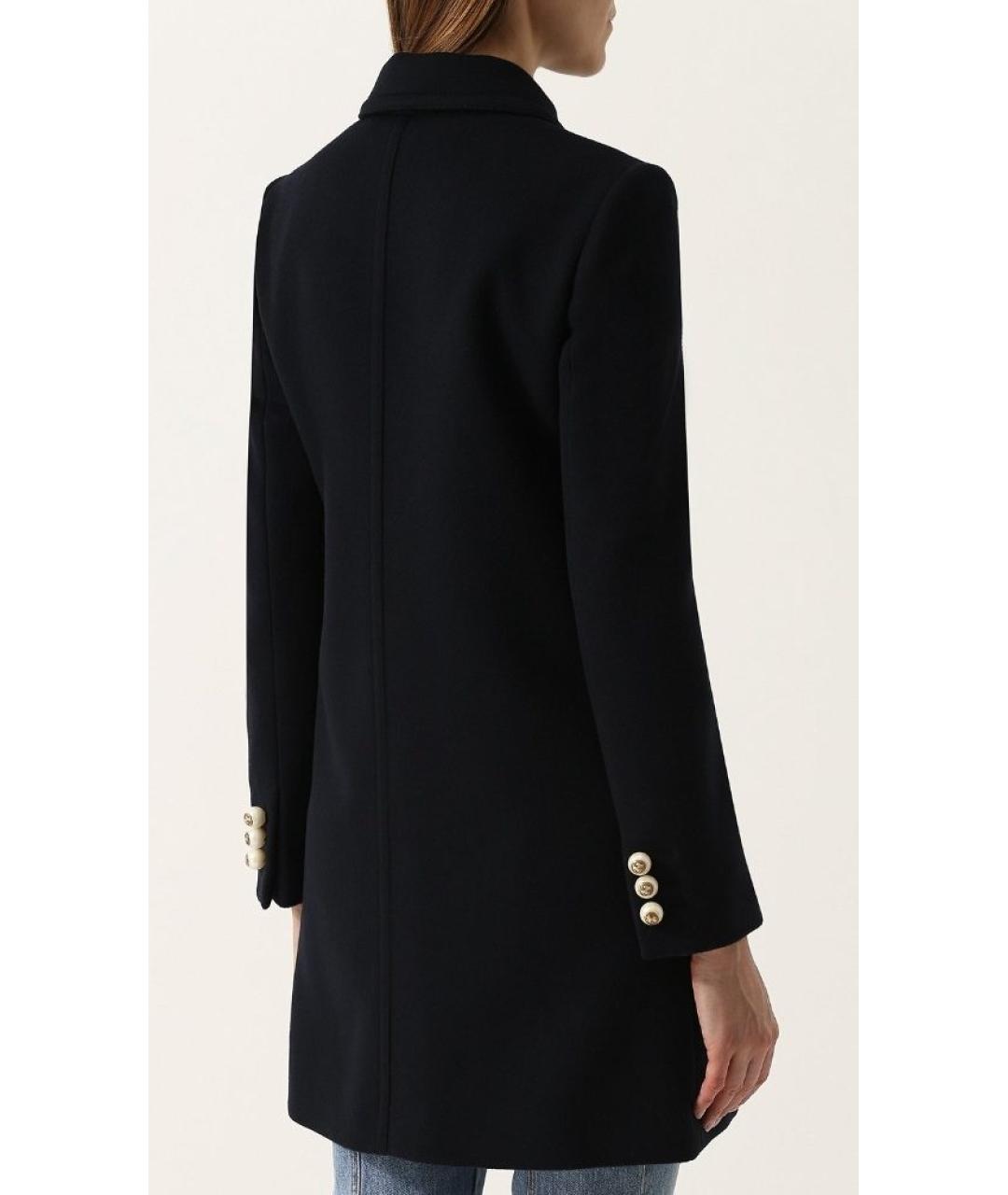 GUCCI Темно-синее шерстяное пальто, фото 3