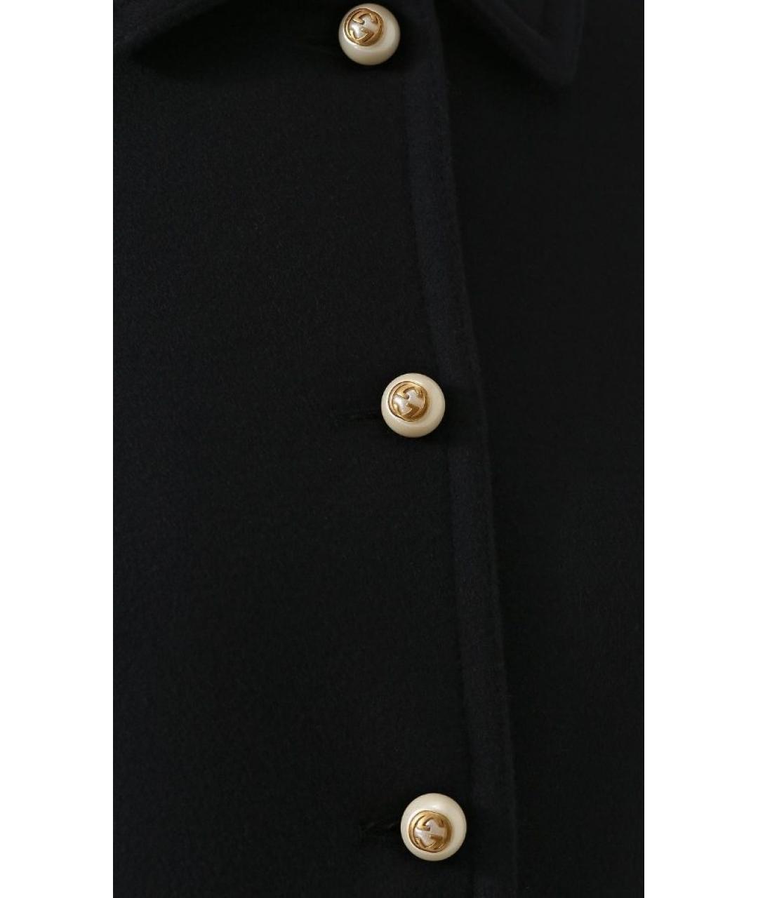 GUCCI Темно-синее шерстяное пальто, фото 4