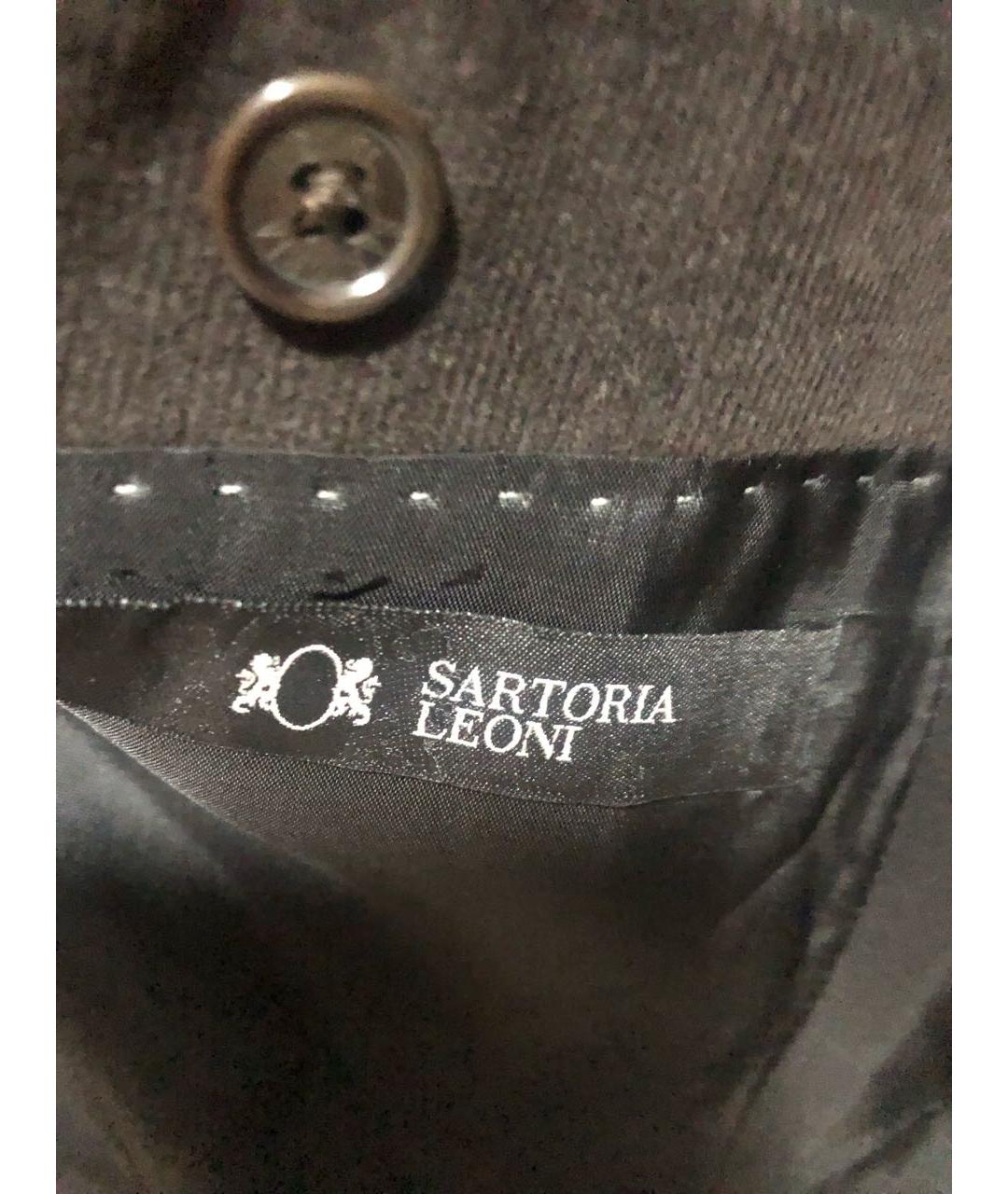 032C Коричневый хлопковый пиджак, фото 3