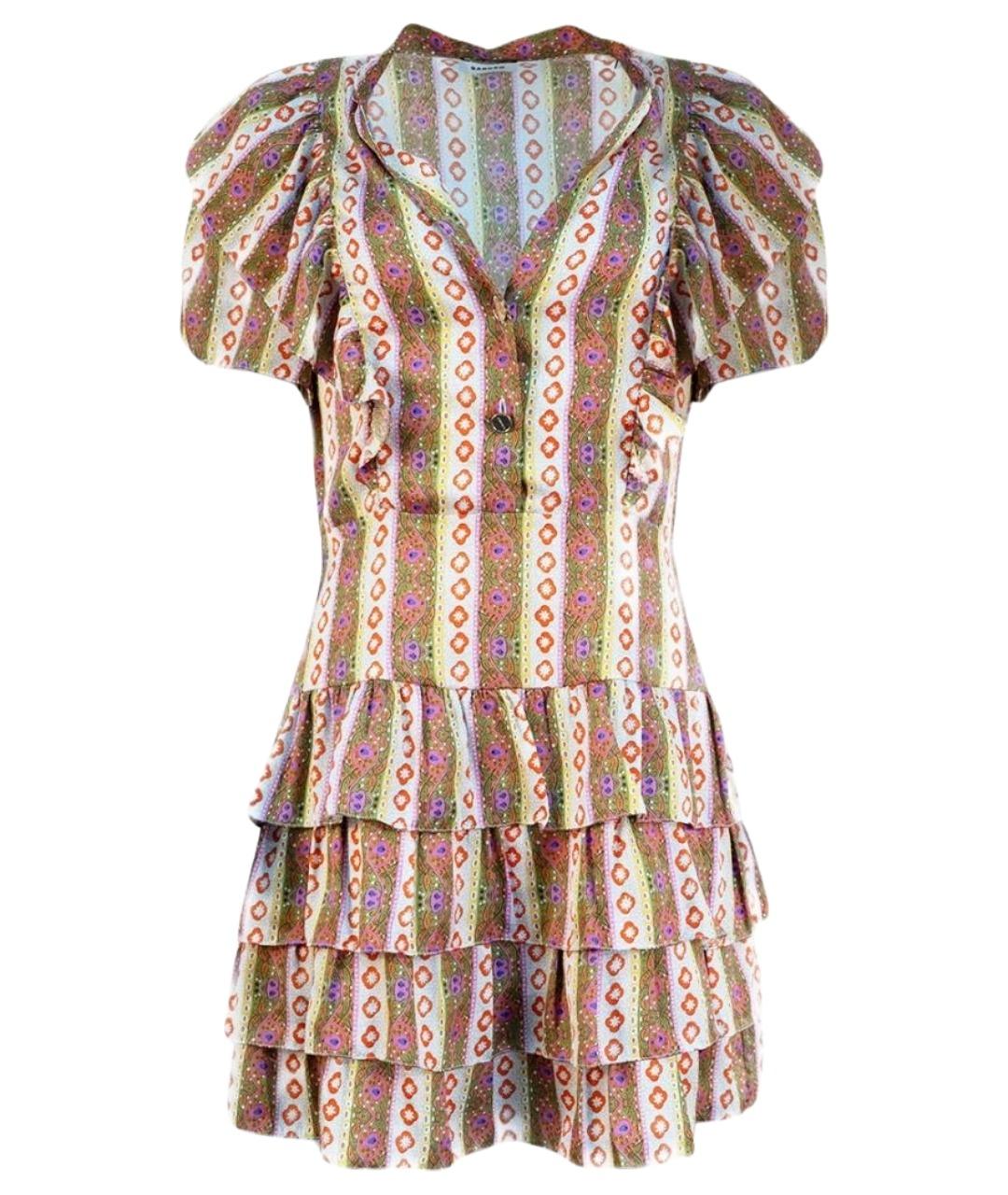 SANDRO Мульти полиэстеровое повседневное платье, фото 1