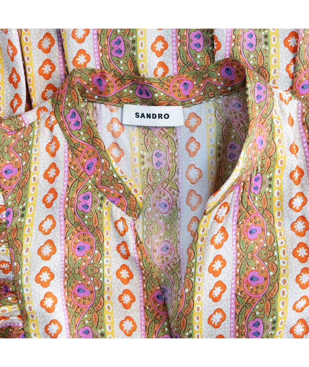 SANDRO Мульти полиэстеровое повседневное платье, фото 3