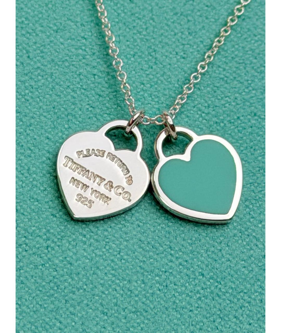 TIFFANY&CO Бирюзовое серебряное колье, фото 4