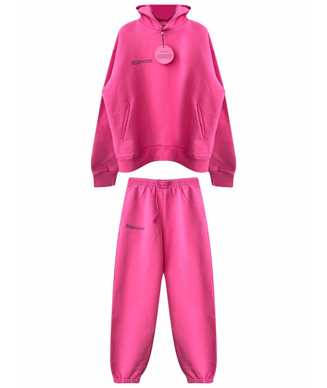 THE PANGAIA Розовый хлопковый костюм с брюками, фото 1