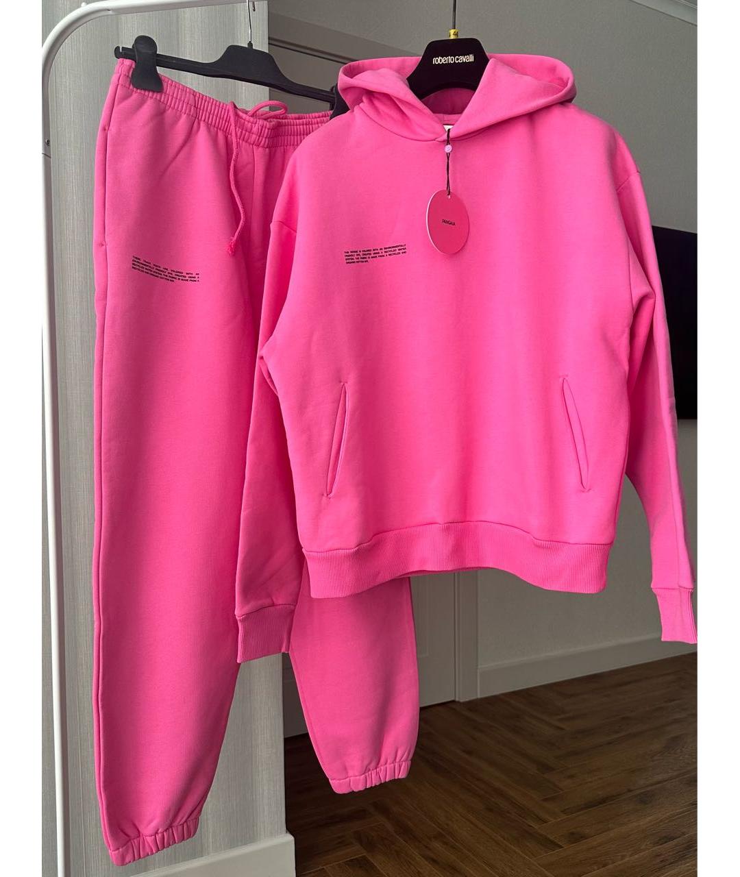 THE PANGAIA Розовый хлопковый костюм с брюками, фото 5