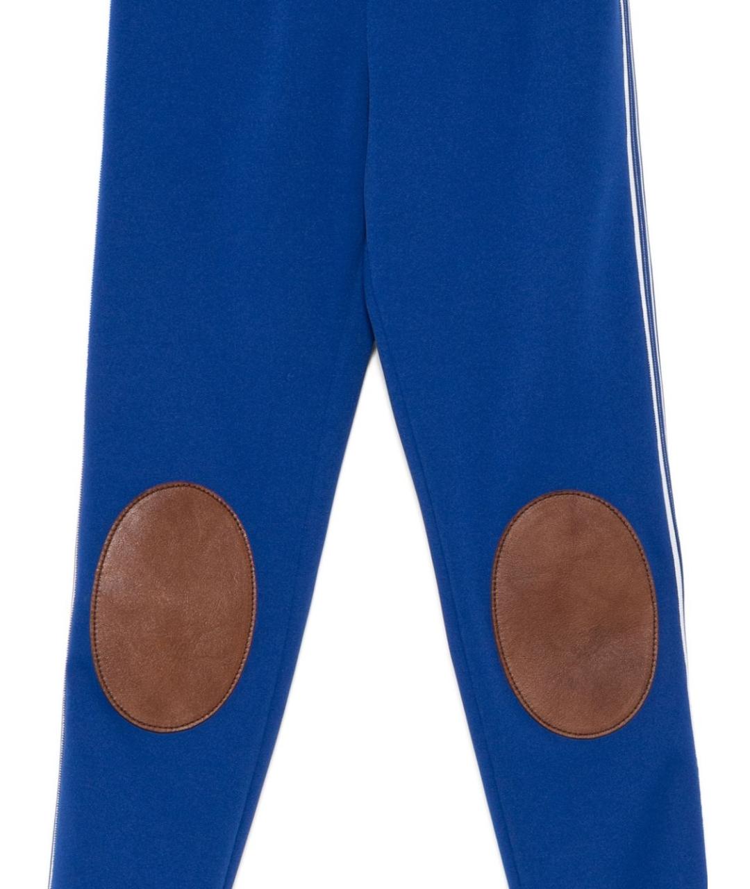 PRADA Синие полиэстеровые леггинсы и велосипедки, фото 2