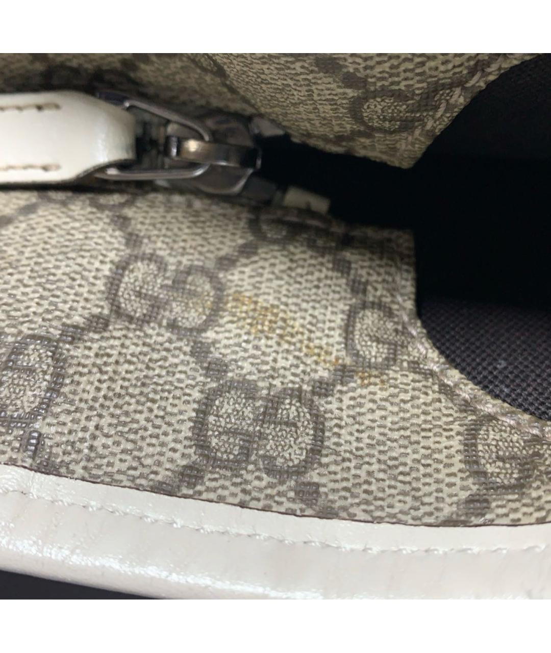 GUCCI Бежевая кожаная сумка тоут, фото 7