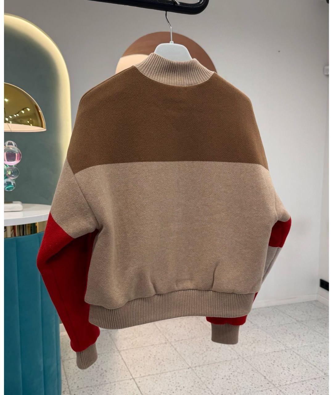 HERMES Красный кардиган, фото 3