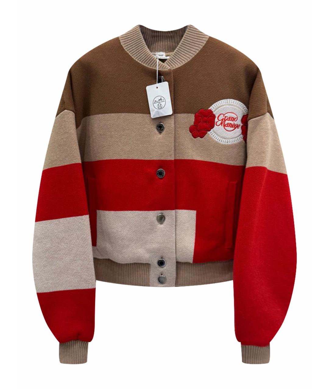 HERMES Красный кардиган, фото 1