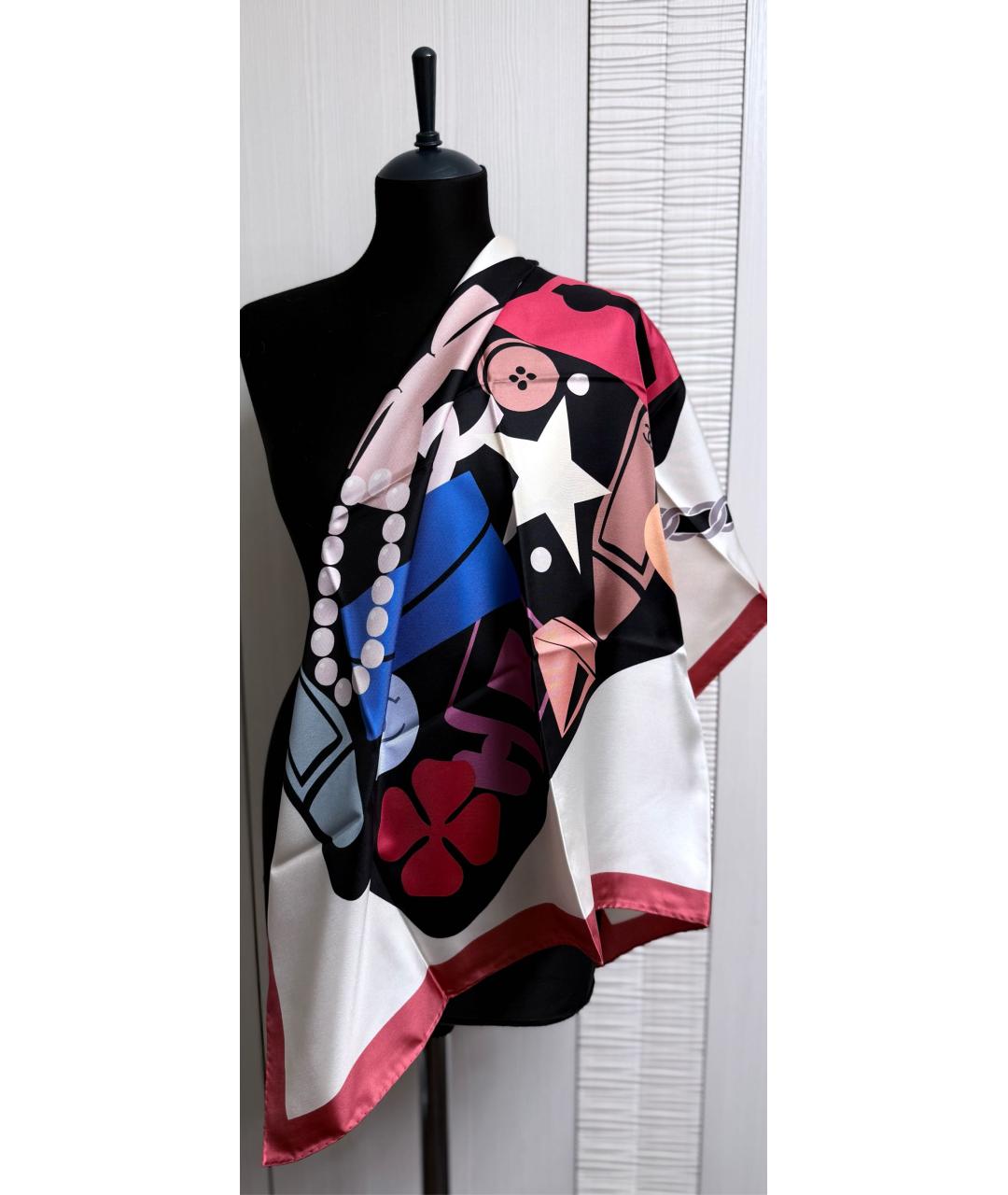 CHANEL Мульти шелковый платок, фото 3