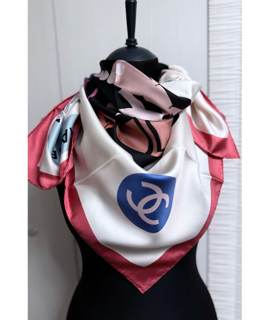 CHANEL Мульти шелковый платок, фото 2
