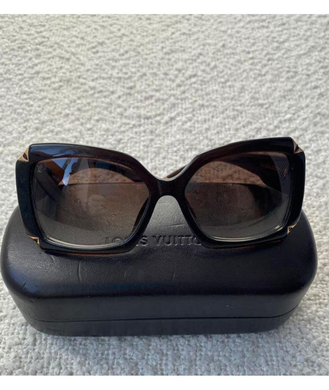 LOUIS VUITTON Черные пластиковые солнцезащитные очки, фото 2