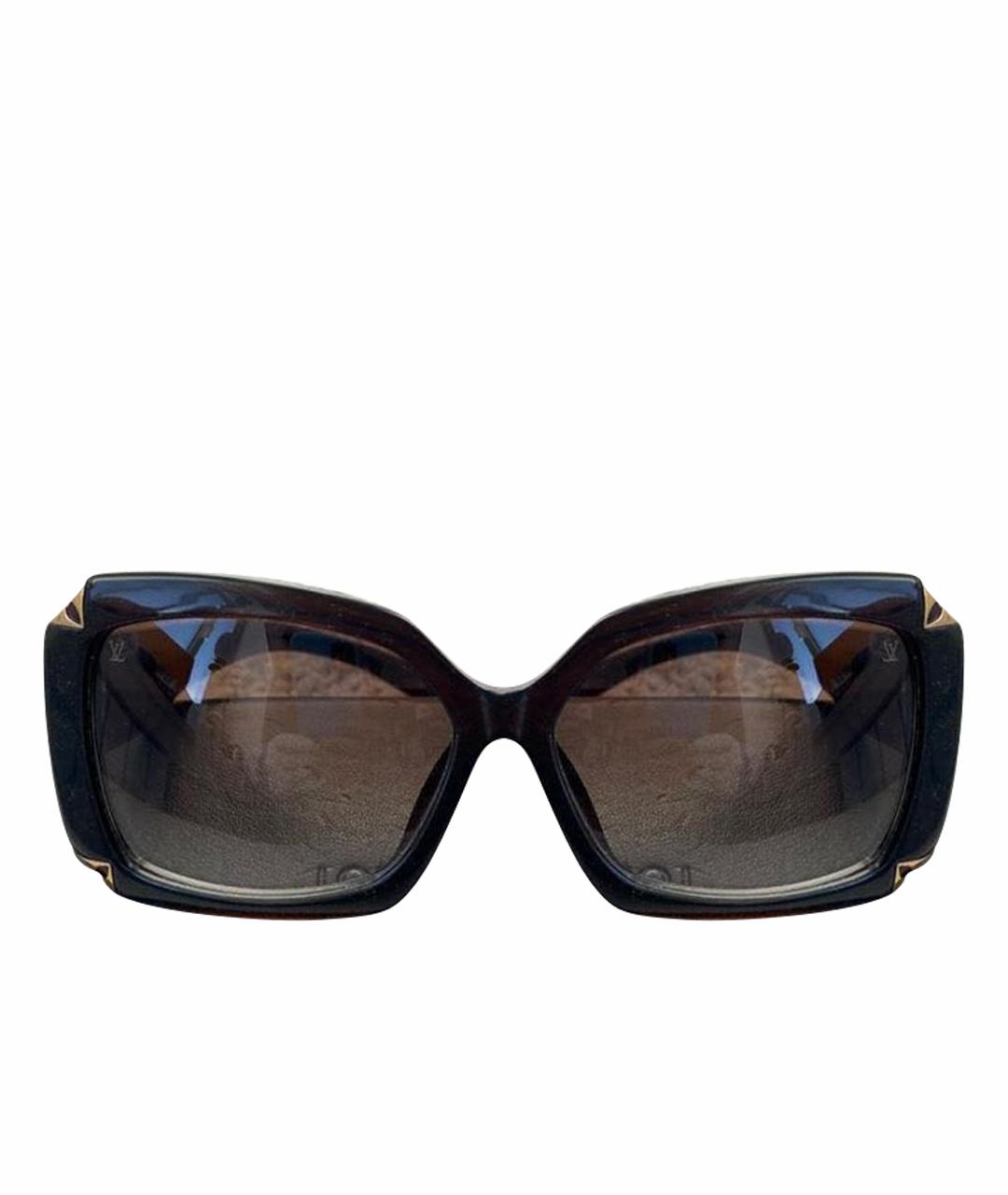 LOUIS VUITTON Черные пластиковые солнцезащитные очки, фото 1