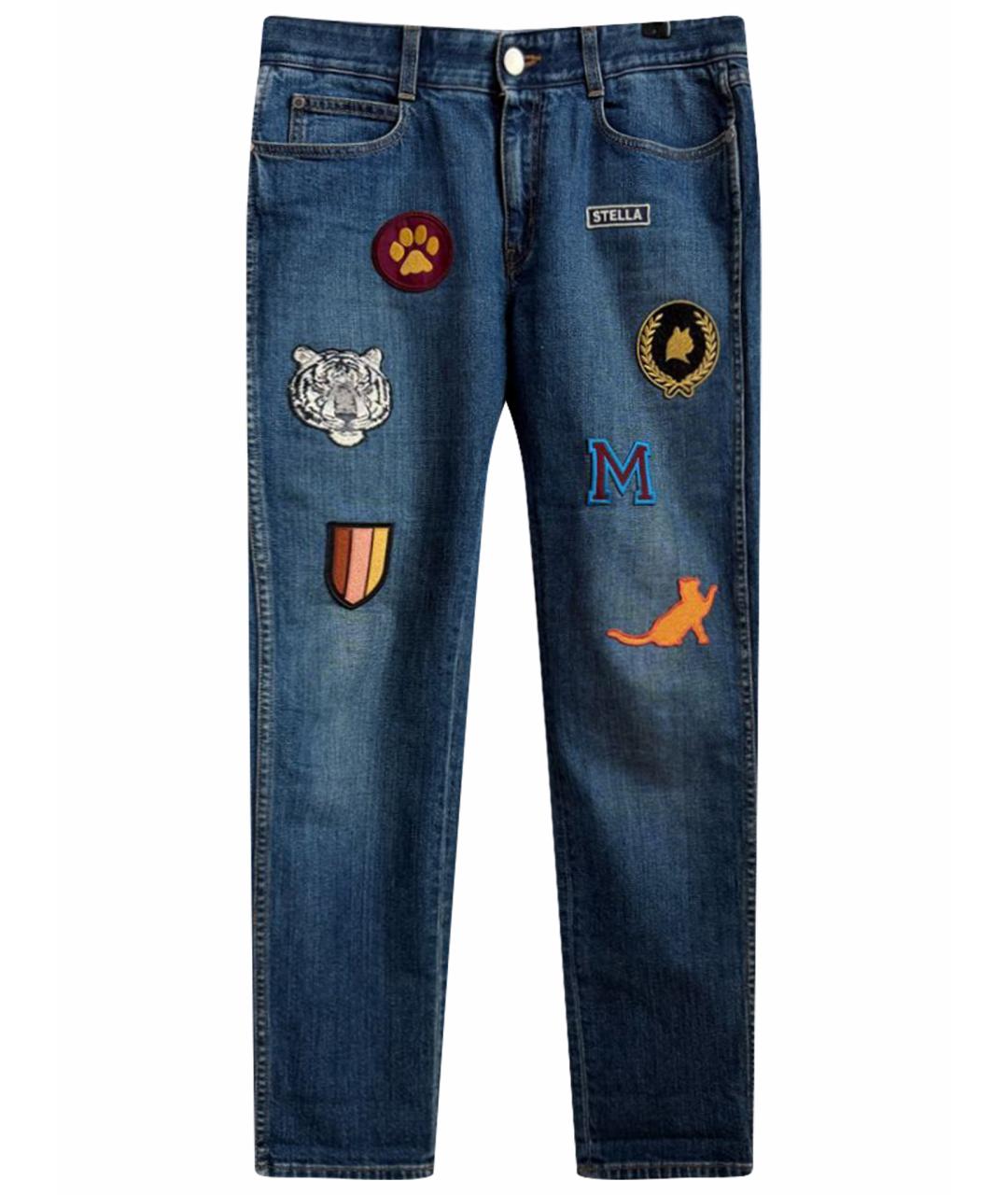 STELLA MCCARTNEY Темно-синие хлопко-эластановые джинсы слим, фото 1