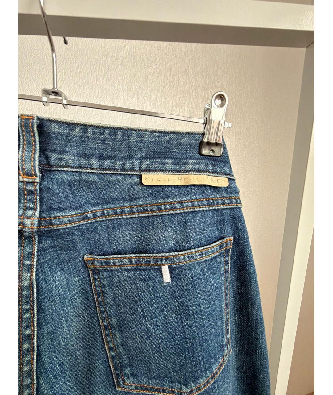STELLA MCCARTNEY Темно-синие хлопко-эластановые джинсы слим, фото 6