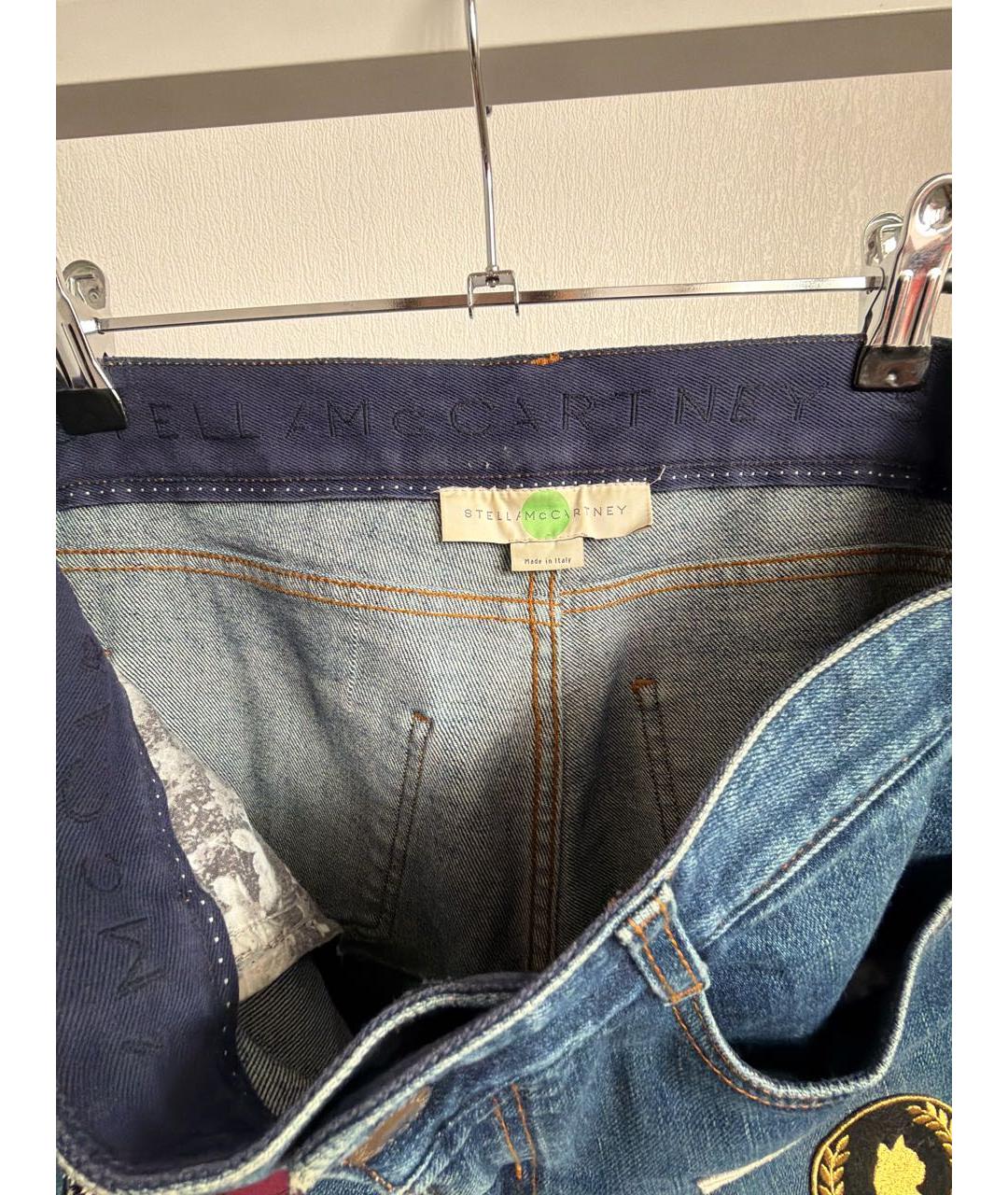STELLA MCCARTNEY Темно-синие хлопко-эластановые джинсы слим, фото 3