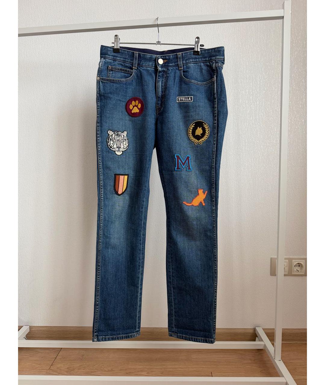 STELLA MCCARTNEY Темно-синие хлопко-эластановые джинсы слим, фото 8