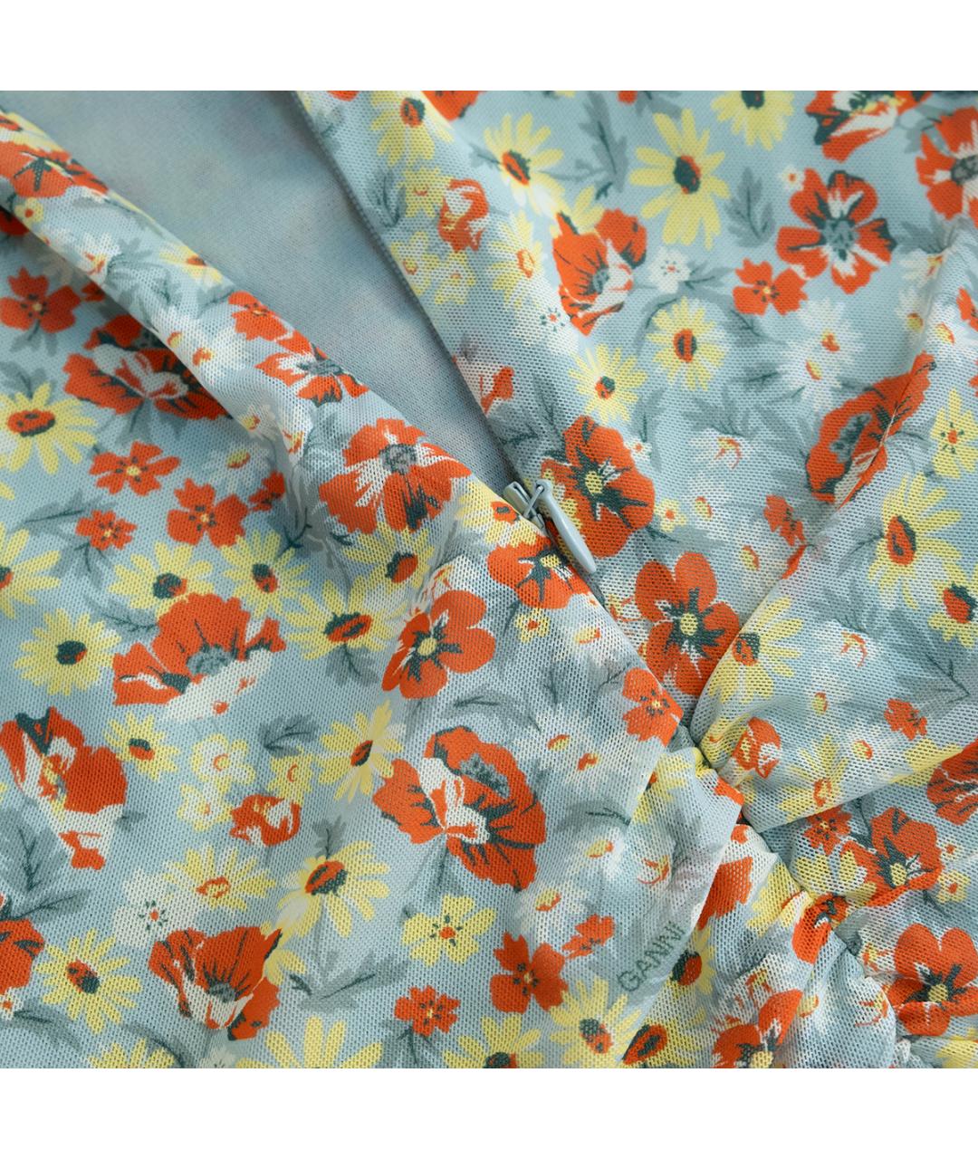 GANNI Мульти полиамидовое повседневное платье, фото 5