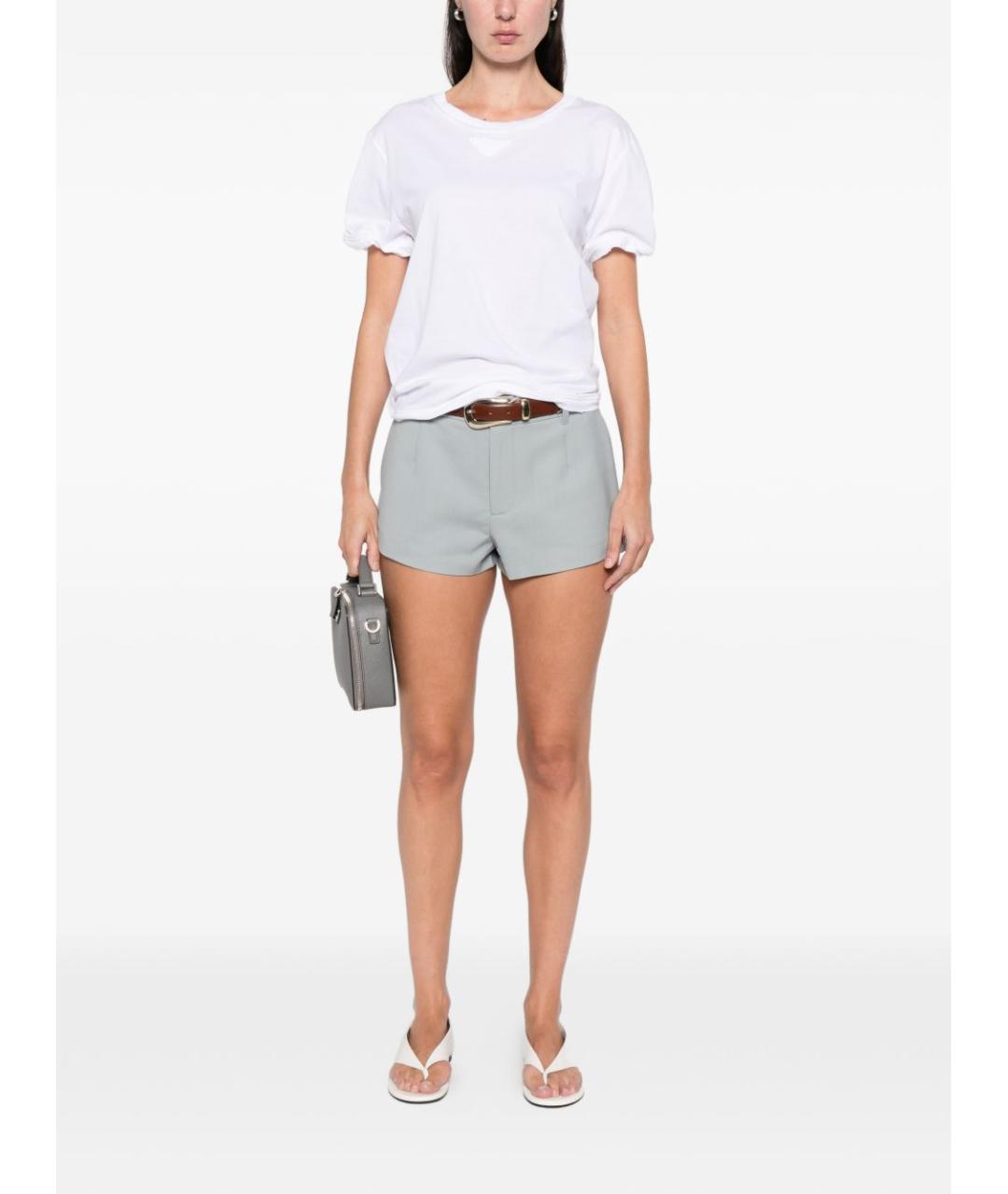 PRADA Белая хлопковая футболка, фото 3