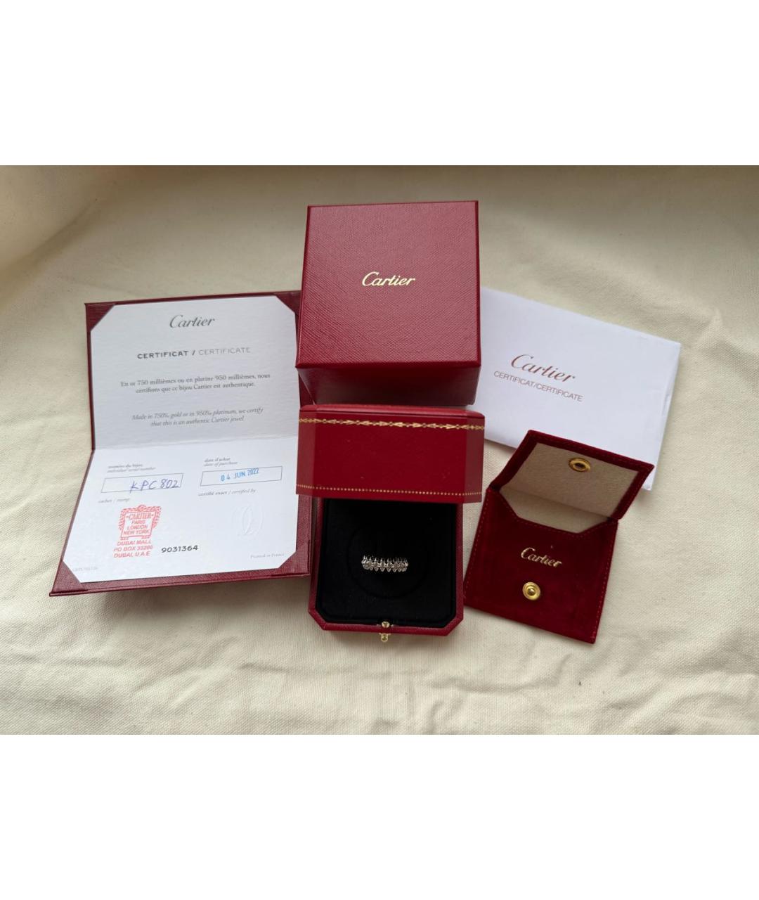 CARTIER Серебряное кольцо из белого золота, фото 2