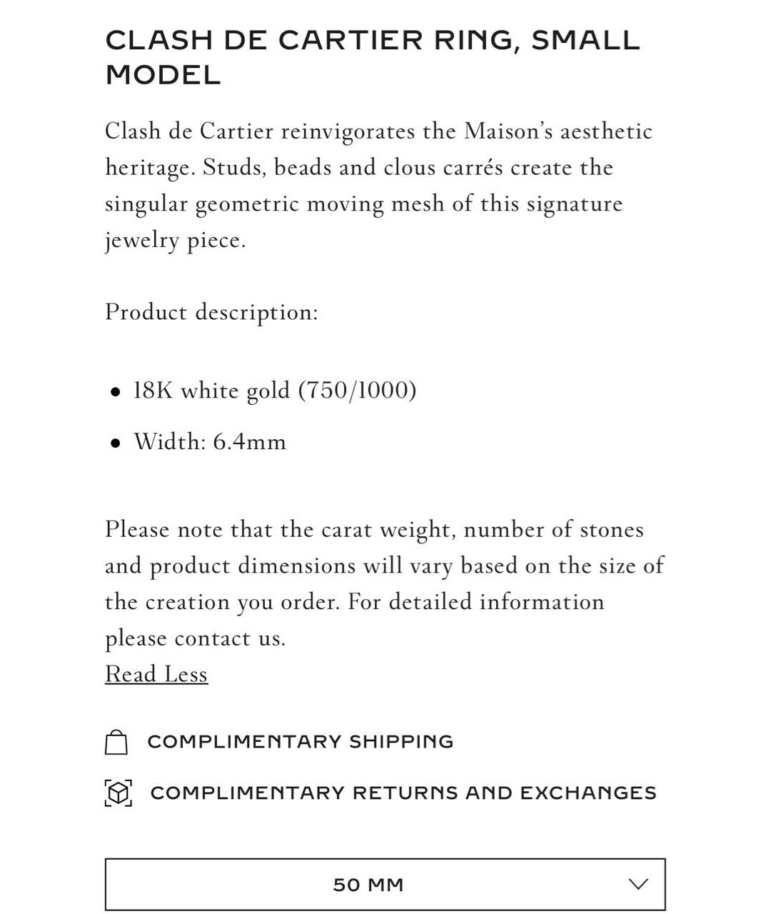 CARTIER Серебряное кольцо из белого золота, фото 8