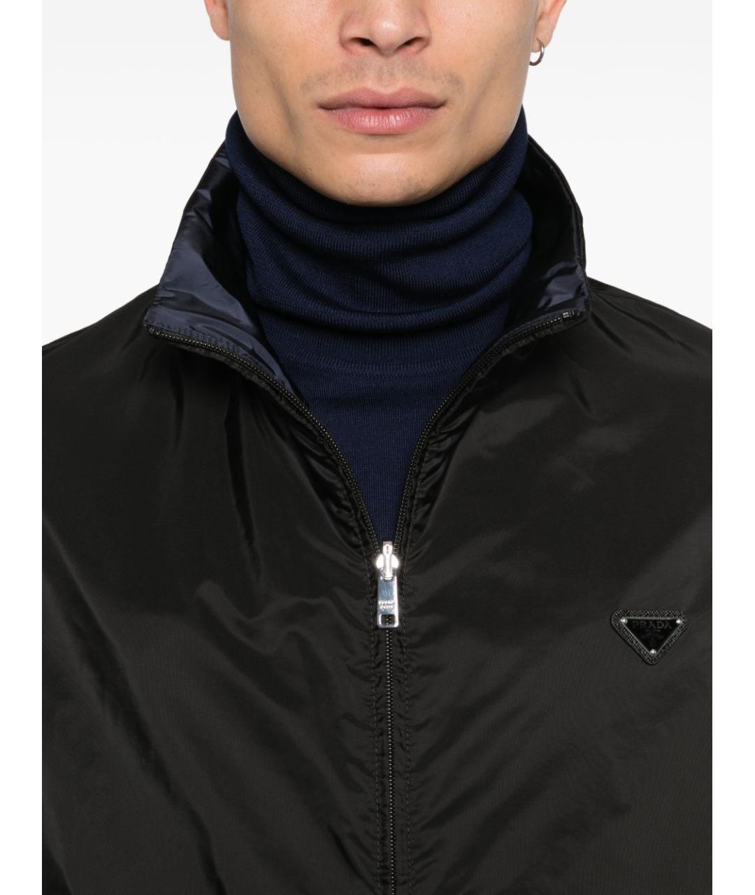 PRADA Черная полиамидовая куртка, фото 5