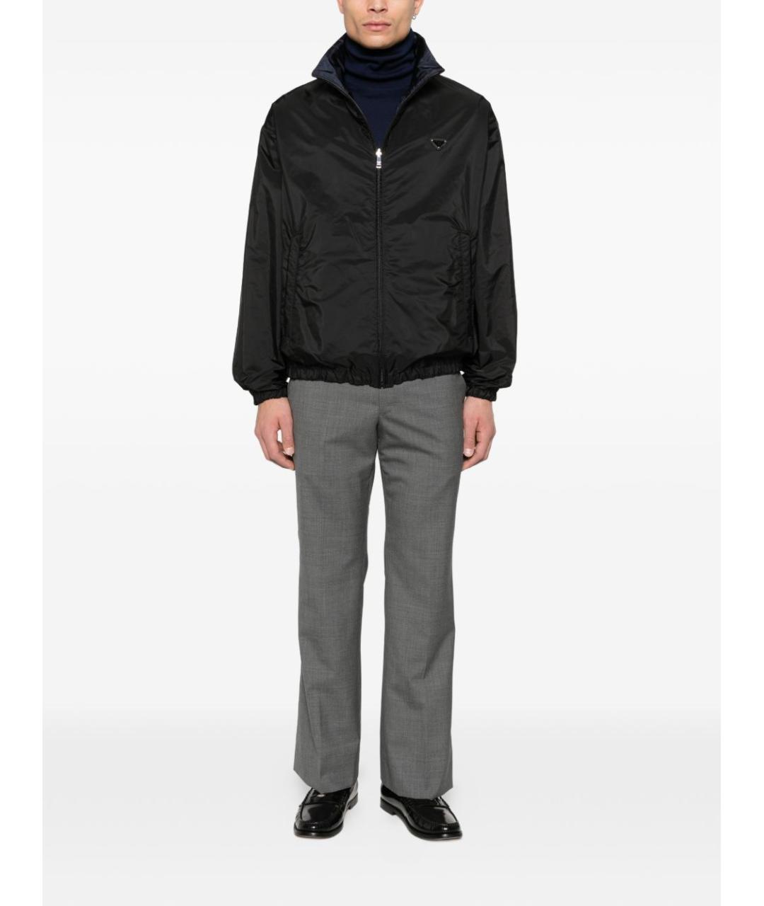 PRADA Черная полиамидовая куртка, фото 3