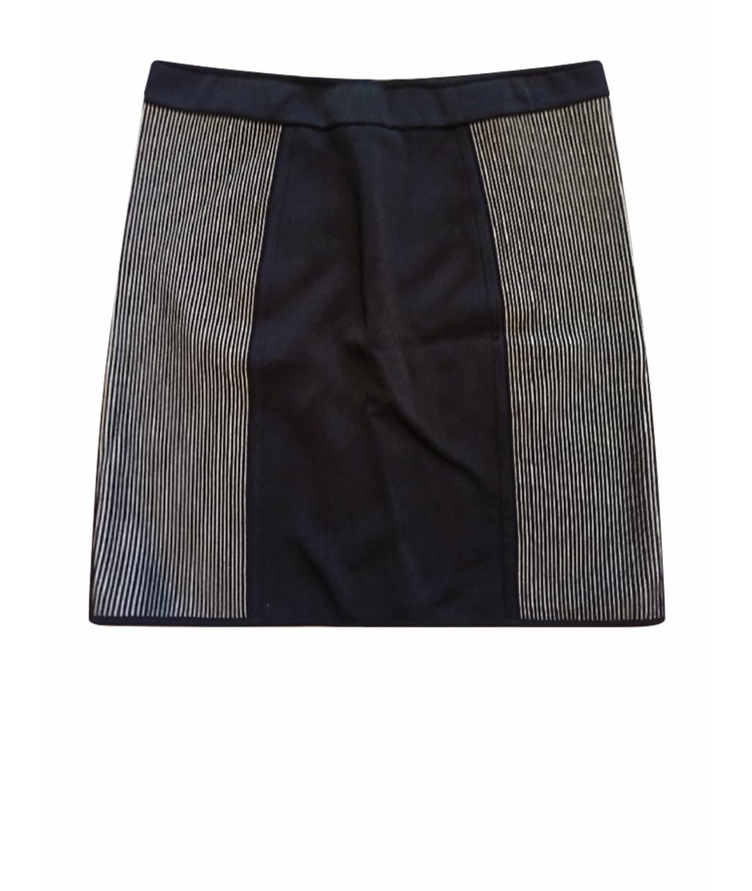 ELIE SAAB Черная вискозная юбка миди, фото 1