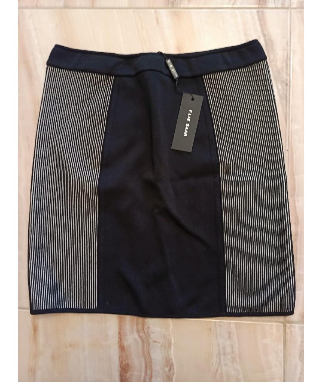 ELIE SAAB Черная вискозная юбка миди, фото 9