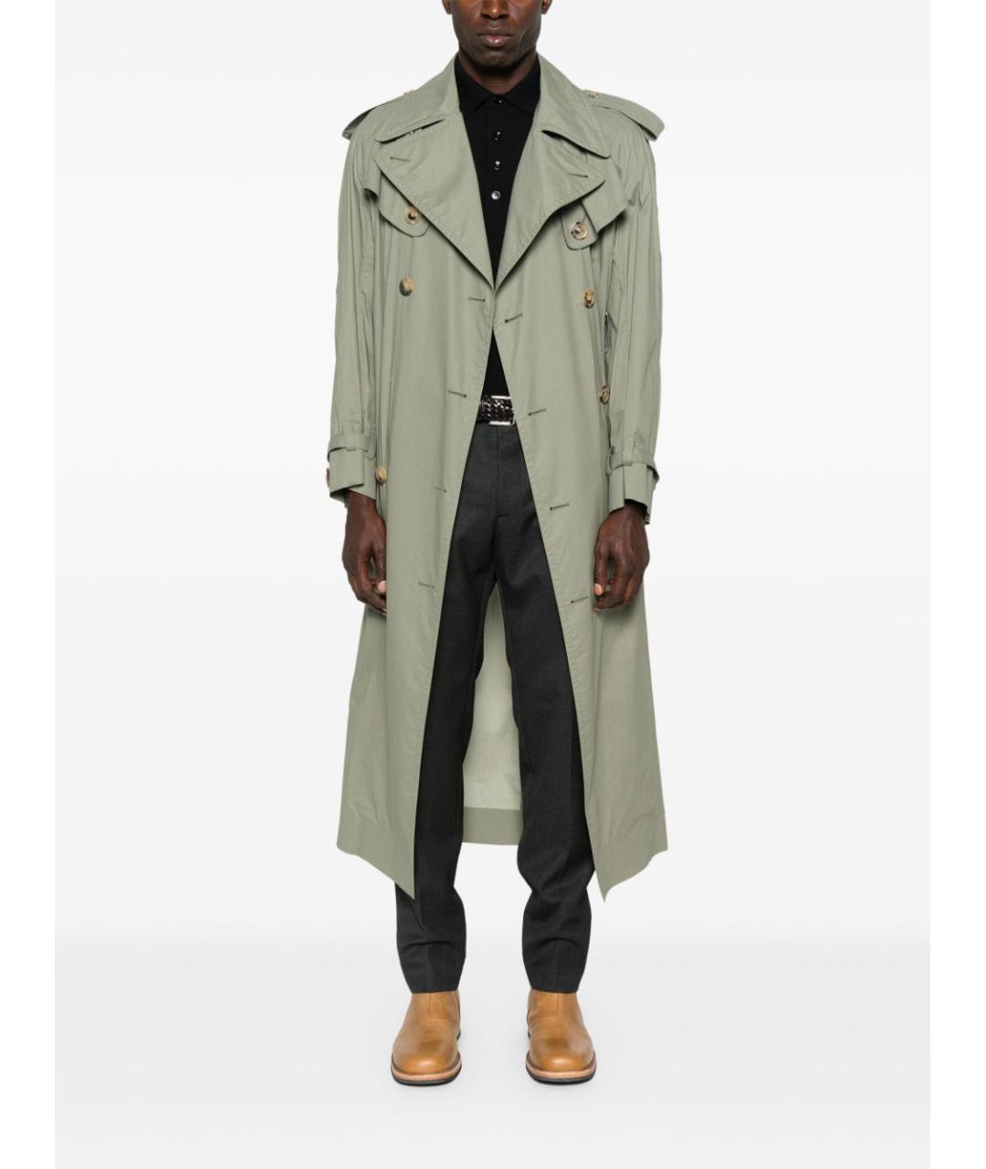 PRADA Серые шерстяные классические брюки, фото 5