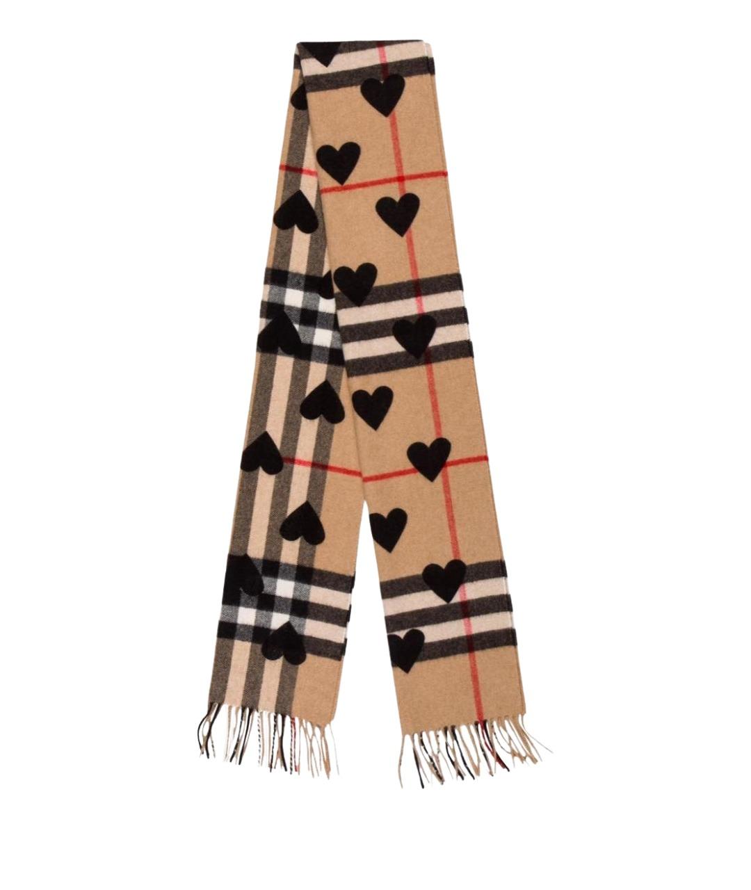 BURBERRY Бежевый кашемировый шарф, фото 1