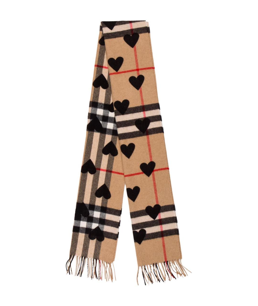 BURBERRY Бежевый кашемировый шарф, фото 6