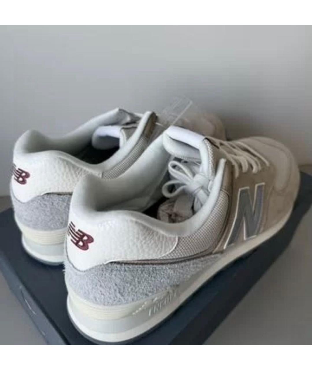 NEW BALANCE Бежевые замшевые кроссовки, фото 4