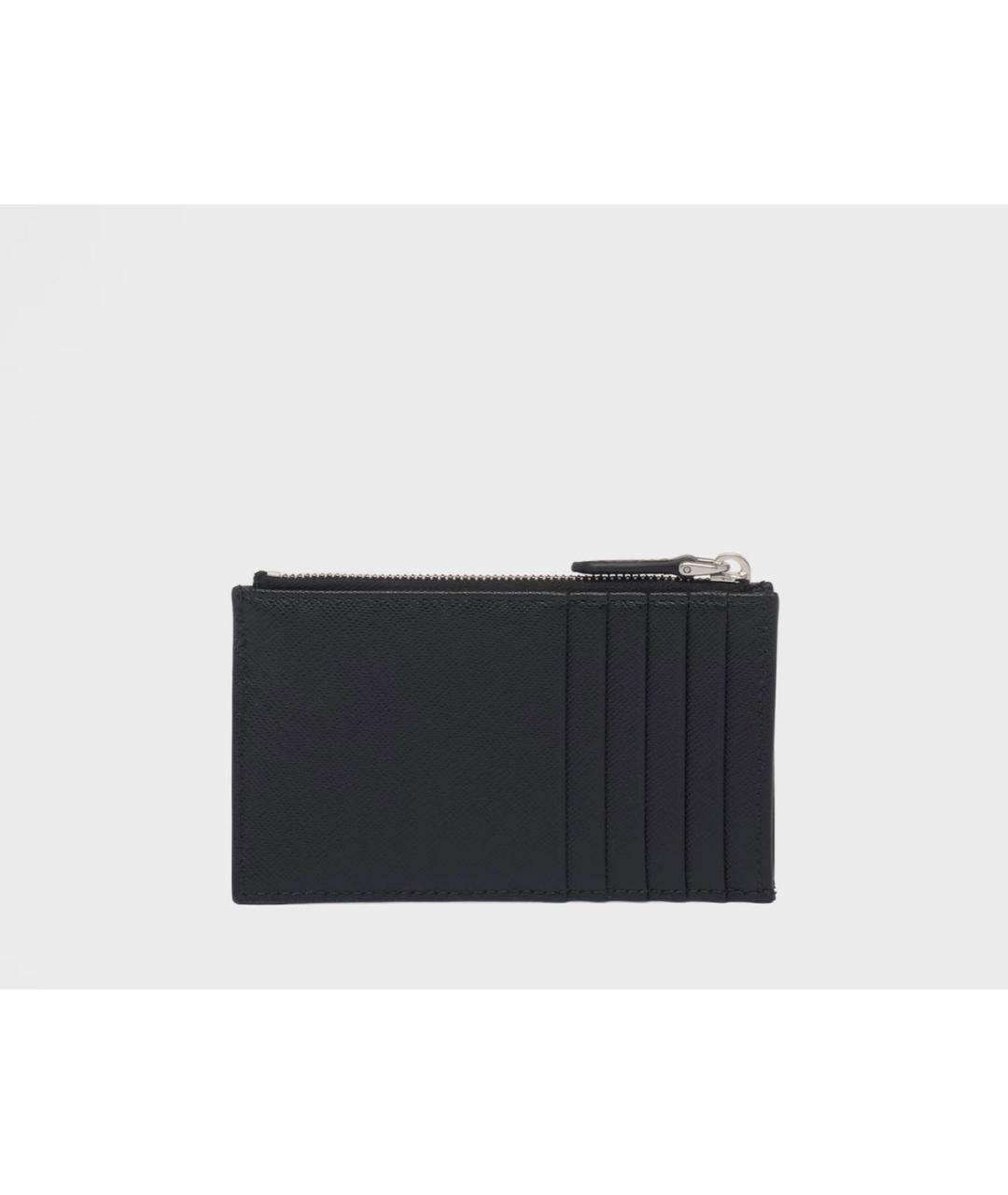 PRADA Черный кожаный кошелек, фото 2