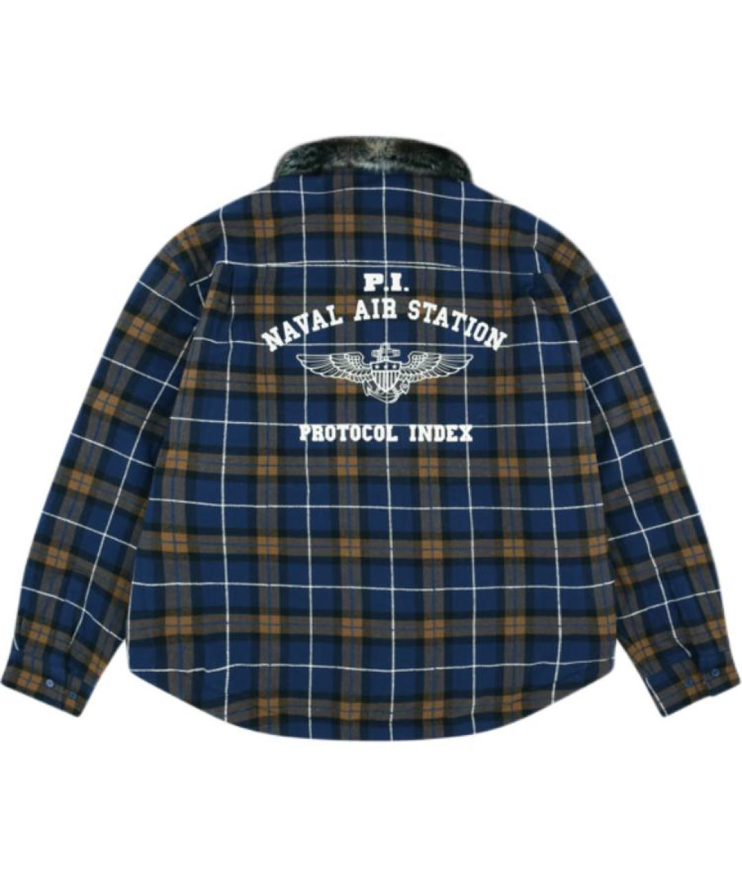 PROTOCOL INDEX Синяя хлопковая куртка, фото 3