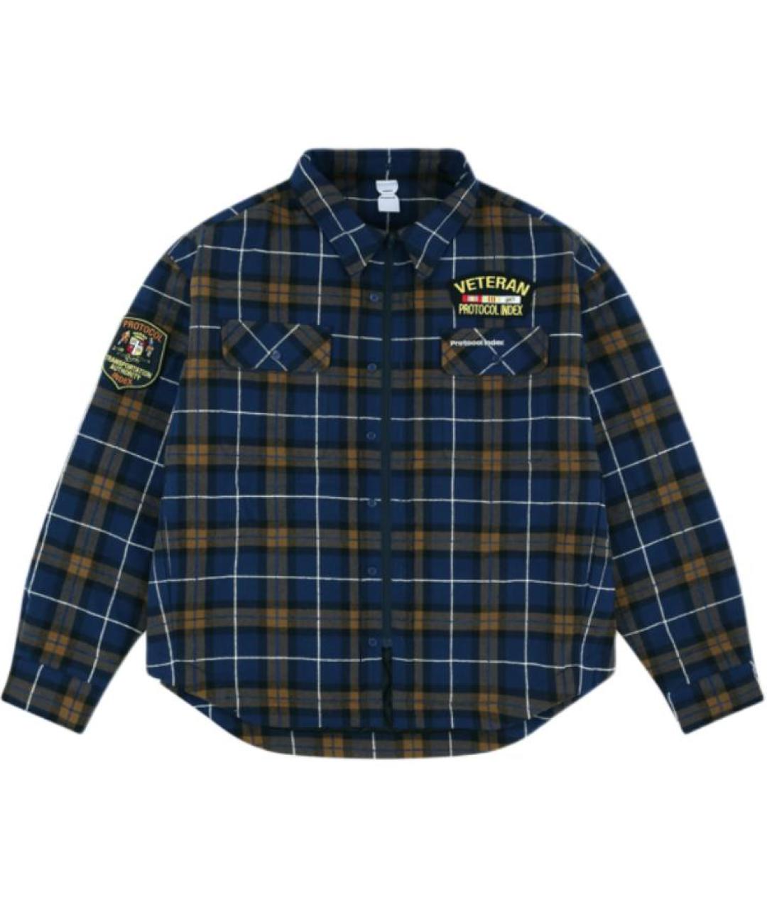 PROTOCOL INDEX Синяя хлопковая куртка, фото 2