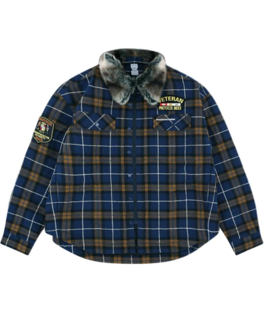 PROTOCOL INDEX Синяя хлопковая куртка, фото 1