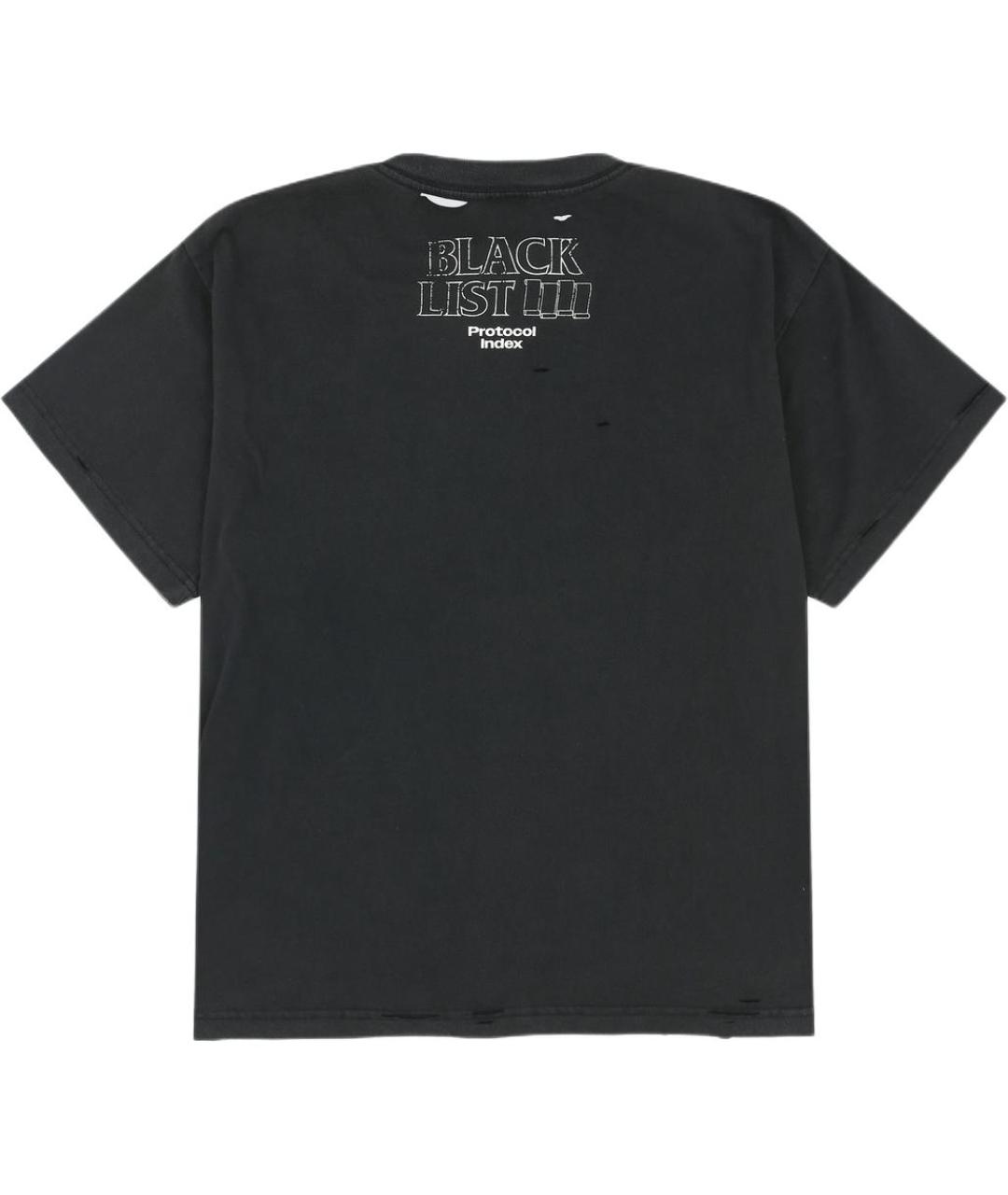 PROTOCOL INDEX Черная хлопковая футболка, фото 2
