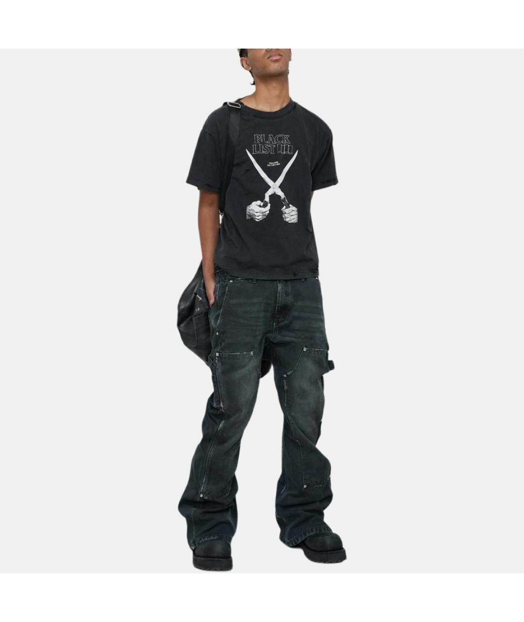 PROTOCOL INDEX Черная хлопковая футболка, фото 3