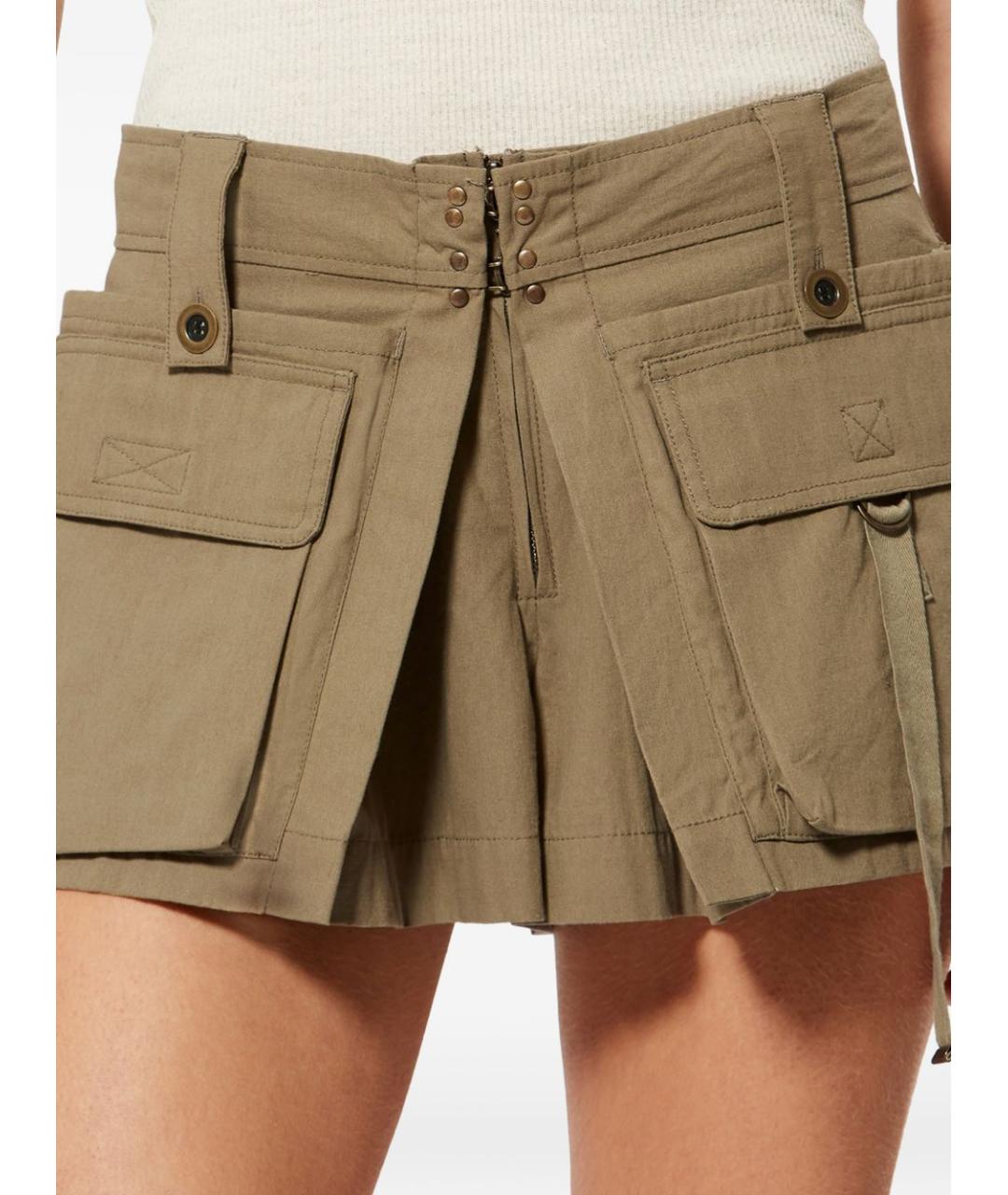 ISABEL MARANT Хаки шорты, фото 3