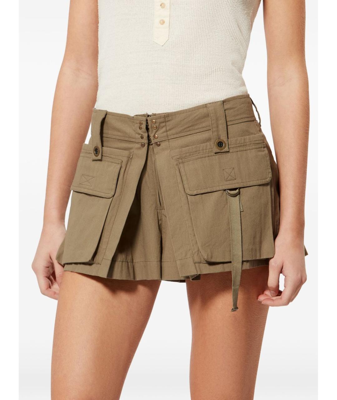 ISABEL MARANT Хаки шорты, фото 5