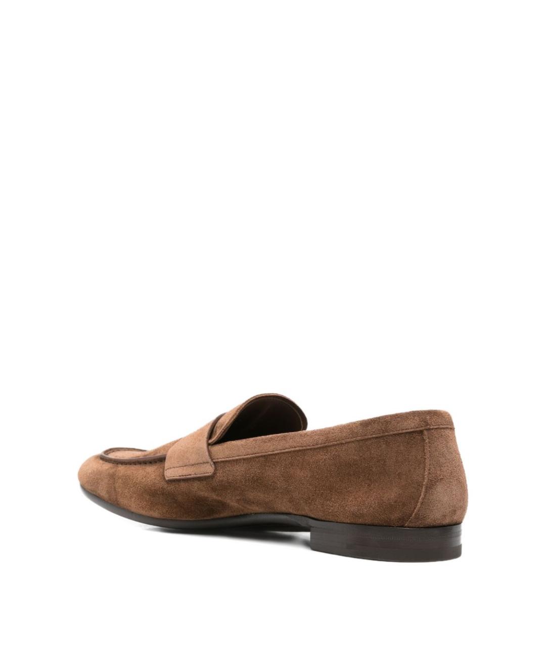 PRADA Коричневые замшевые лоферы, фото 4