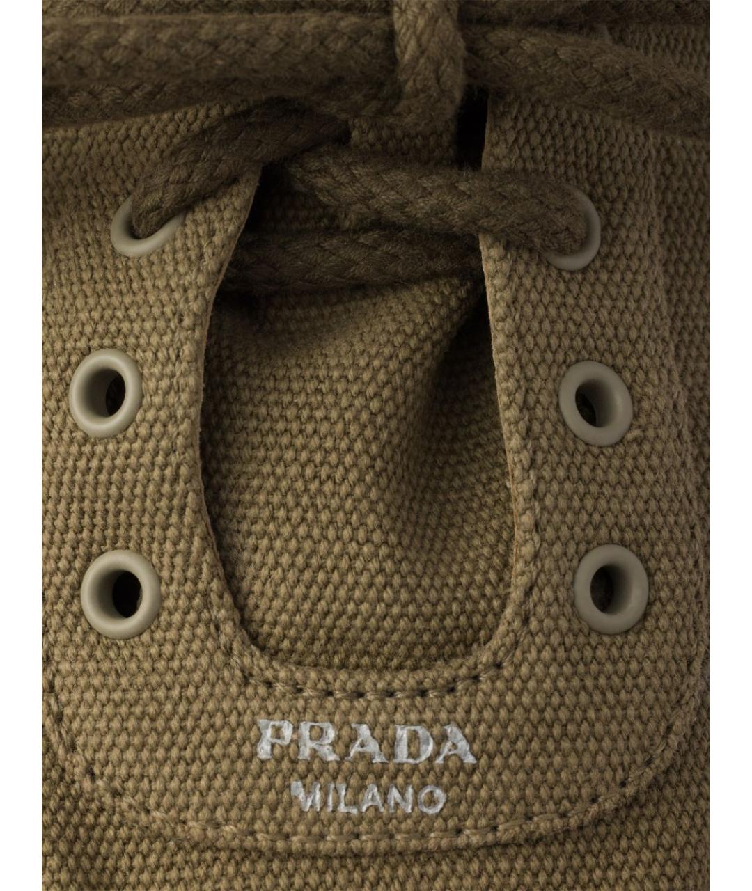 PRADA Зеленые кроссовки, фото 6