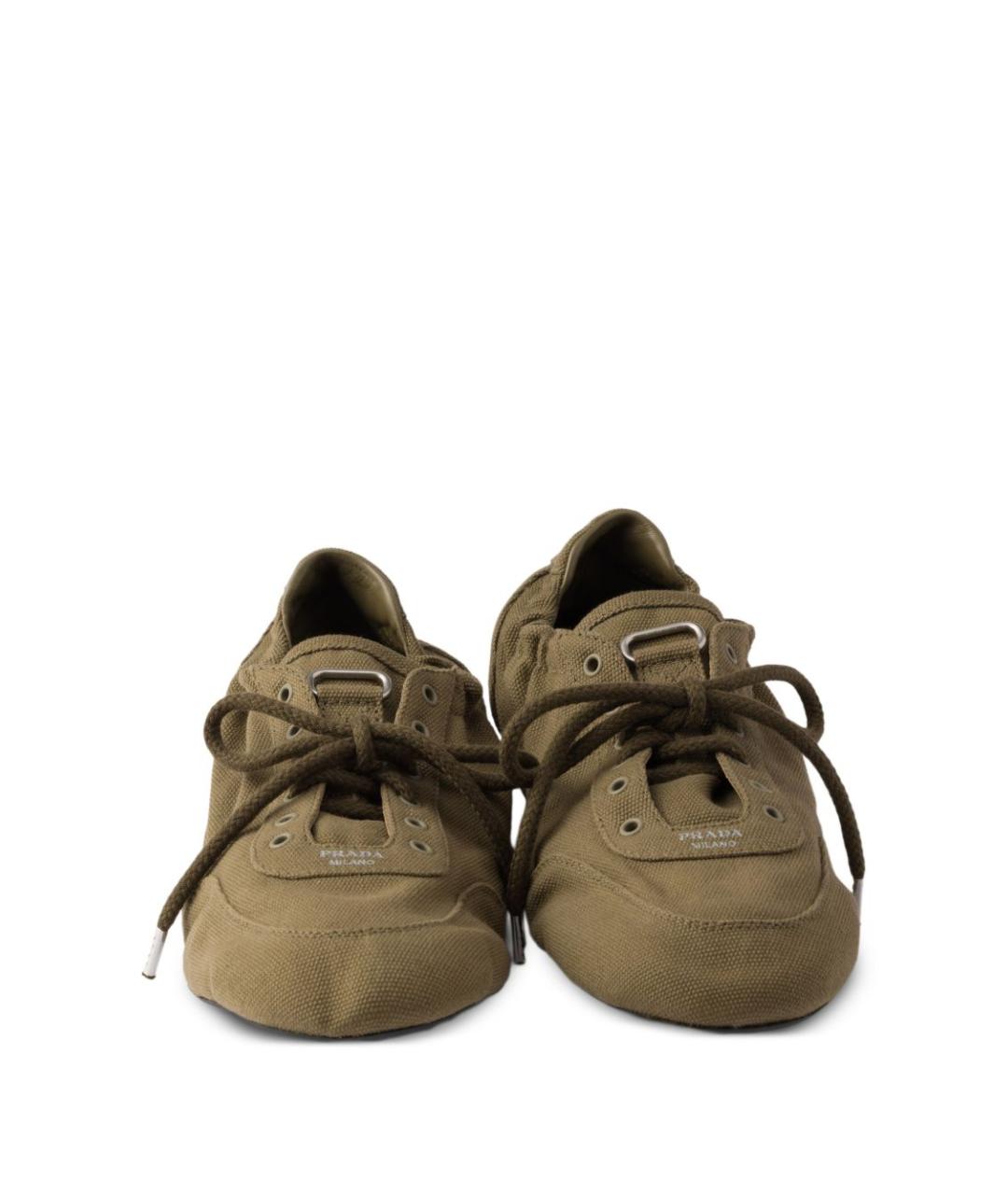 PRADA Зеленые кроссовки, фото 4