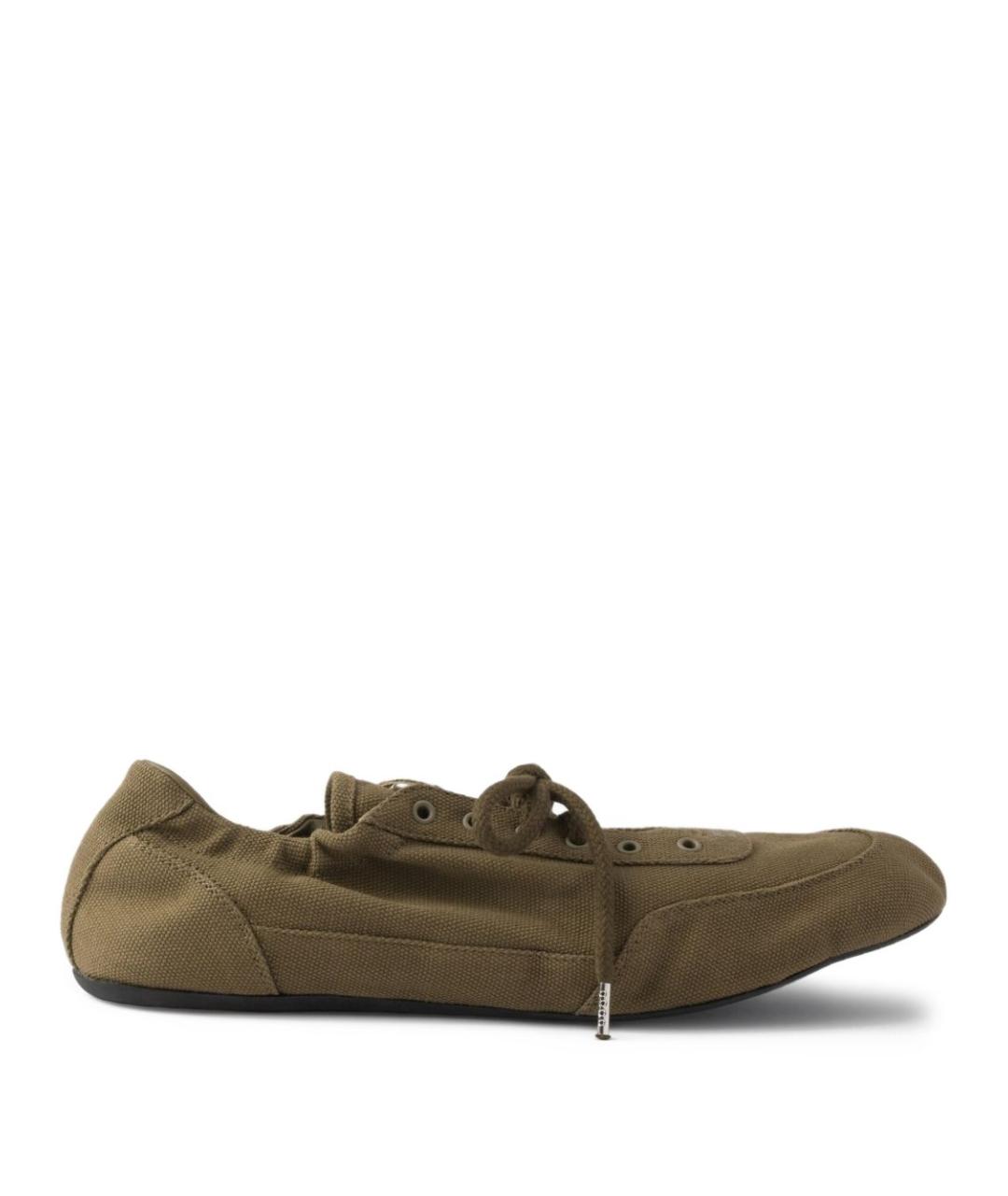 PRADA Зеленые кроссовки, фото 1